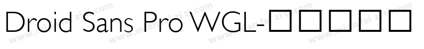 Droid Sans Pro WGL字体转换